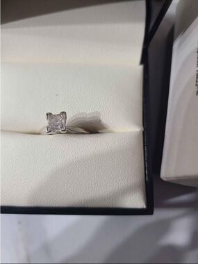 Princess 1ct engagement ring.